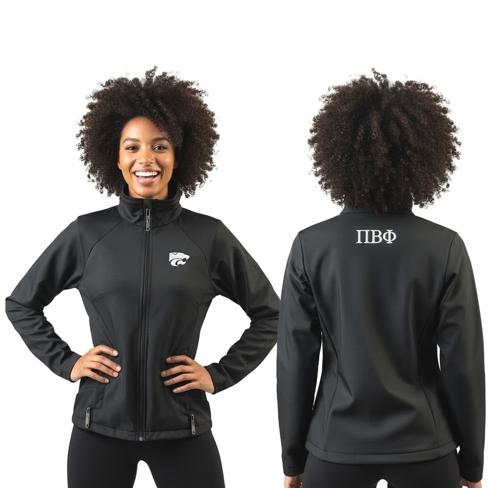 Columbia Jacket S Black Kansas State Wildcats Single Breasted Sorority‎ Sporty
